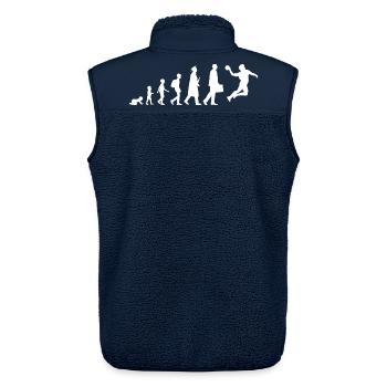 Evolution Handball - Unisex Sherpaweste von Stanley/Stella - Navy - Hinten - AI Model Male 178 light (178cm)