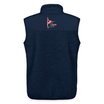 fitness - Unisex Sherpaweste von Stanley/Stella - Navy - Hinten - AI Model Male 178 light (178cm)