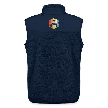 Game Artist - Unisex Sherpaweste von Stanley/Stella - Navy - Hinten - AI Model Male 178 light (178cm)