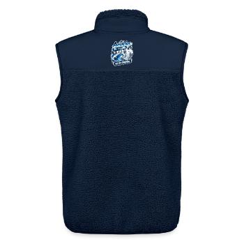 Avranches Maillot Mouillé - Unisex Sherpaweste von Stanley/Stella - Navy - Hinten - AI Model Male 178 light (178cm)