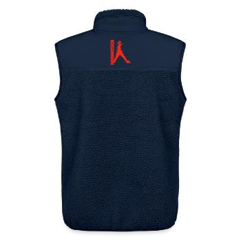 Hornussen - Unisex Sherpa Gilet by Stanley/Stella - navy - Back - AI Model Male 178 light (178cm)