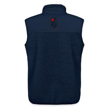 Karneval Fasching Konfetti Smile - Unisex Sherpaweste von Stanley/Stella - Navy - Hinten - AI Model Male 178 light (178cm)
