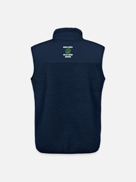 GRÜNE: Mehr Grün - nicht mehr Grüne! - Unisex Sherpaweste von Stanley/Stella - Navy