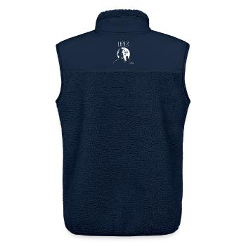 Salem 1692 They Missed One Hexe Katze Halloween - Unisex Sherpaweste von Stanley/Stella - Navy - Hinten - AI Model Male 178 light (178cm)