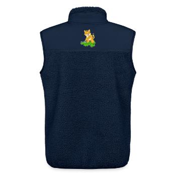 Tiger Golf Golfschläger - Unisex Sherpaweste von Stanley/Stella - Navy - Hinten - AI Model Male 178 light (178cm)