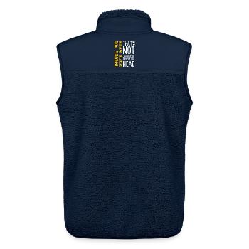Witziges Japanisch Spruch - Geh mal Bier holen - Unisex Sherpaweste von Stanley/Stella - Navy - Hinten - AI Model Male 178 light (178cm)