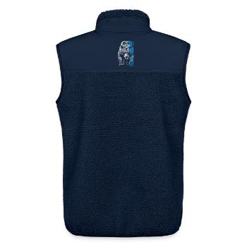 Odin Grizzlybär Nordische Mythologie Norse - Unisex Sherpaweste von Stanley/Stella - Navy - Hinten - AI Model Male 178 light (178cm)