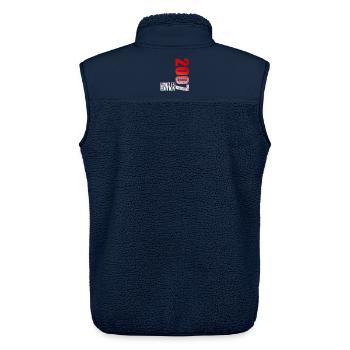 Limited Edition 2007 18. Geburtstag Geschenk - Unisex Sherpaweste von Stanley/Stella - Navy - Hinten - AI Model Male 178 light (178cm)