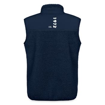 Limited_Edition_1972 - Unisex Sherpaweste von Stanley/Stella - Navy - Hinten - AI Model Male 178 light (178cm)