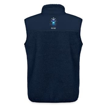 XP-Grind: Ein Stich nach dem anderen | Quallen - Unisex Sherpaweste von Stanley/Stella - Navy - Hinten - AI Model Male 178 light (178cm)