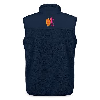 Ehefrau eines Bauern Mutter - Unisex Sherpaweste von Stanley/Stella - Navy - Hinten - AI Model Male 178 light (178cm)