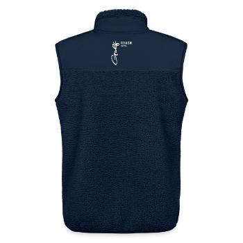 Golf Coach Classic Course Design für Trainer - Unisex Sherpaweste von Stanley/Stella - Navy - Hinten - AI Model Male 178 light (178cm)