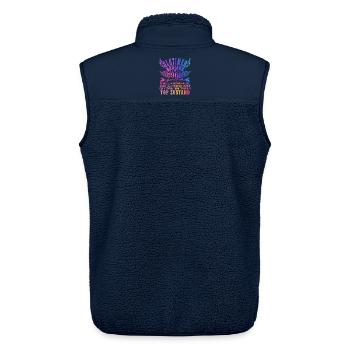 60. Geburtstag 60 Jahre Deko 1965 Geschenk Lustig - Unisex Sherpaweste von Stanley/Stella - Navy - Hinten - AI Model Male 178 light (178cm)