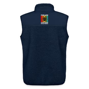 Chile Vogelspinne - Unisex Sherpaweste von Stanley/Stella - Navy - Hinten - AI Model Male 178 light (178cm)