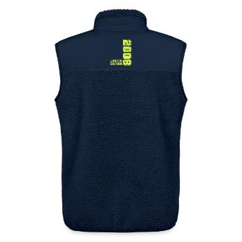 2008 Jahrgang Vintage Geburtstag Geschenk Retro - Unisex Sherpaweste von Stanley/Stella - Navy - Hinten - AI Model Male 178 light (178cm)
