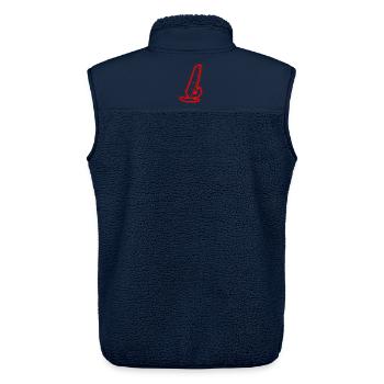 Windsurf Windsurfer Kinder Herren Windsurfen - Unisex Sherpaweste von Stanley/Stella - Navy - Hinten - AI Model Male 178 light (178cm)