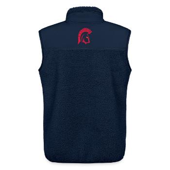 Trojan - Unisex Sherpaweste von Stanley/Stella - Navy - Hinten - AI Model Male 178 light (178cm)