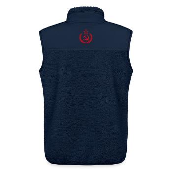 Hammer And Sickle Historic Symbol Design - Unisex Sherpaweste von Stanley/Stella - Navy - Hinten - AI Model Male 178 light (178cm)