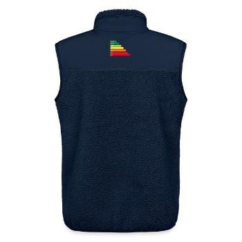 SF Energieetikett - Unisex Sherpaweste von Stanley/Stella - Navy - Hinten - AI Model Male 178 light (178cm)