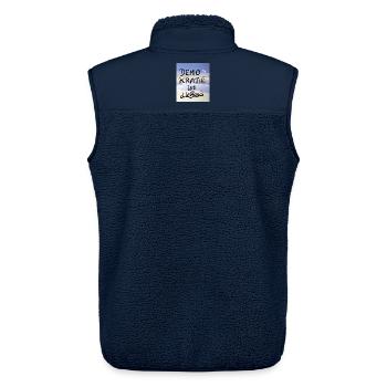 EG Menschen I Demokratie I Basis I Politik - Unisex Sherpaweste von Stanley/Stella - Navy - Hinten - AI Model Male 178 light (178cm)