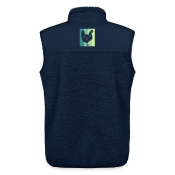 Huhn - Unisex Sherpaweste von Stanley/Stella - Navy - Hinten - AI Model Male 178 light (178cm)