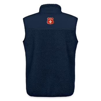 Thun Schweiz Wappen Flaggen Design - Unisex Sherpaweste von Stanley/Stella - Navy - Hinten - AI Model Male 178 light (178cm)