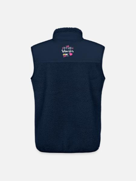 Beste Große Schwester Loading - Unisex Sherpaweste von Stanley/Stella - Navy