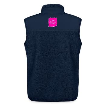 Mist, Mama hatte Recht - Unisex Sherpaweste von Stanley/Stella - Navy - Hinten - AI Model Male 178 light (178cm)