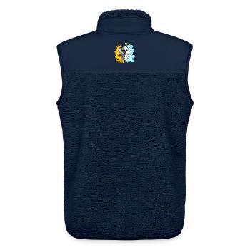 Koala - Angels and Devils - Unisex Sherpa Gilet by Stanley/Stella - navy - Back - AI Model Male 178 light (178cm)