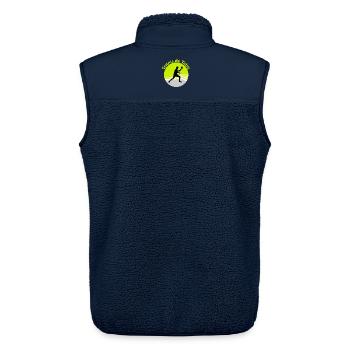 Tennis de table - Veste sans manches sherpa unisexe Stanley/Stella - marine - Dos - AI Model Male 178 light (178cm)