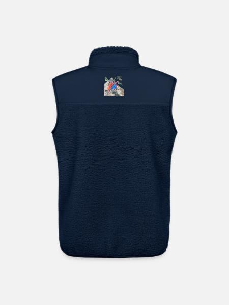 LOVE NATURE - Unisex Sherpa Gilet by Stanley/Stella - navy
