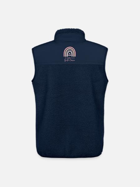 Ich werde eine große Cousine Boho Regenbogen - Unisex Sherpaweste von Stanley/Stella - Navy