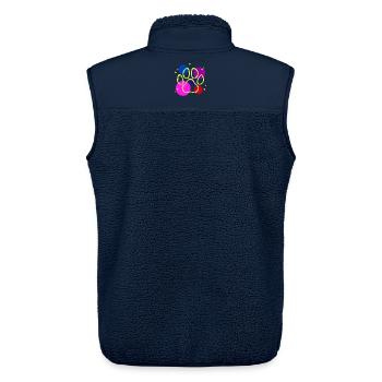 Haustiere Tiere Lieblingstier Heimtier Tiere - Unisex Sherpaweste von Stanley/Stella - Navy - Hinten - AI Model Male 178 light (178cm)