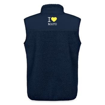 I LOVE MAYO Mayonnaise - Unisex Sherpaweste von Stanley/Stella - Navy - Hinten - AI Model Male 178 light (178cm)