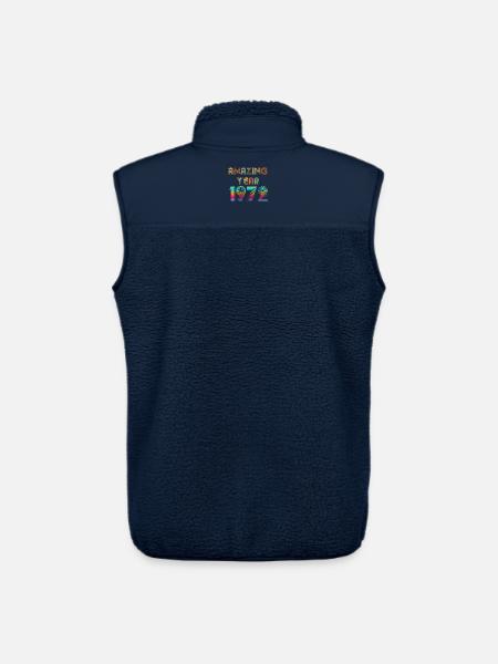 Amazing YEAR 1972 - Unisex Sherpa Gilet by Stanley/Stella - navy