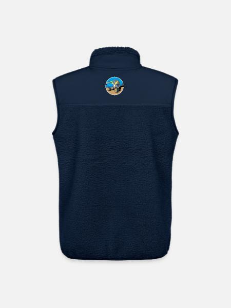 Er baggert dort wo andere Bagger niemals hinkommen - Unisex Sherpaweste von Stanley/Stella - Navy