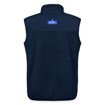 Marl - Unisex Sherpa Gilet by Stanley/Stella - navy - Back - AI Model Male 178 light (178cm)