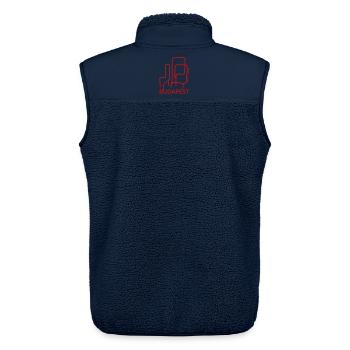 Budapest Klettergerüst - Unisex Sherpaweste von Stanley/Stella - Navy - Hinten - AI Model Male 178 light (178cm)