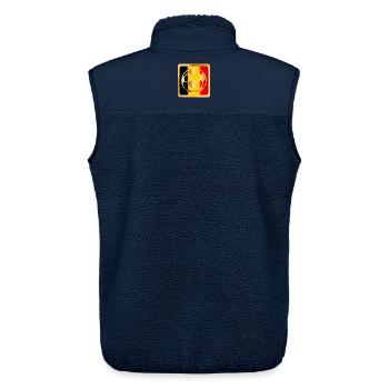 Football Belgium Football Belgique - Unisex Sherpa Gilet by Stanley/Stella - navy - Back - AI Model Male 178 light (178cm)