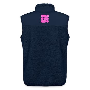 OCHOOO - Hard PInk - Unisex Sherpa Gilet by Stanley/Stella - navy - Back - AI Model Male 178 light (178cm)