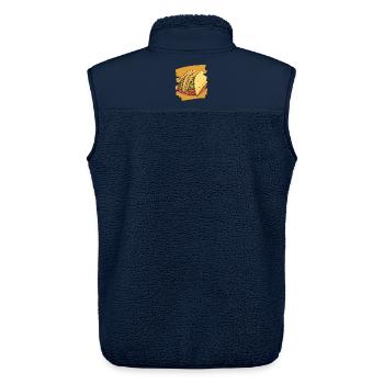 Taco - Unisex Sherpaweste von Stanley/Stella - Navy - Hinten - AI Model Male 178 light (178cm)