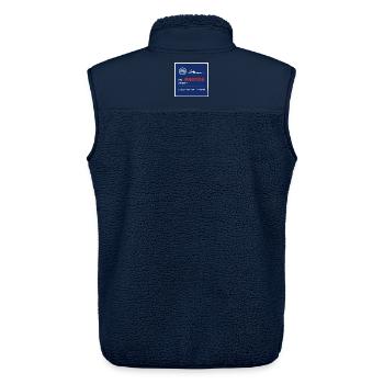 Foto Verbotsschild für Schwimmbäder - Unisex Sherpaweste von Stanley/Stella - Navy - Hinten - AI Model Male 178 light (178cm)