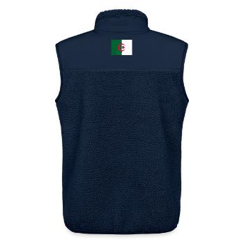 Flagge Algeriens – Stolz und nationale Identität - Unisex Sherpaweste von Stanley/Stella - Navy - Hinten - AI Model Male 178 light (178cm)