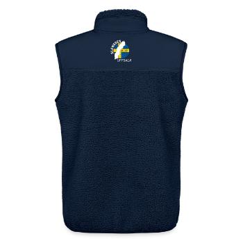 Uppsala - Unisex Sherpa Gilet by Stanley/Stella - navy - Back - AI Model Male 178 light (178cm)