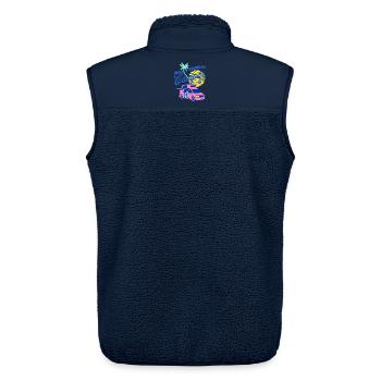 Home is Where My Camper Is Van Design - Unisex Sherpa Gilet by Stanley/Stella - navy - Back - AI Model Male 178 light (178cm)