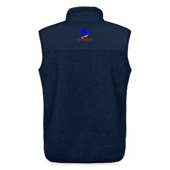 Departement 16 Charentaise - Unisex Sherpaweste von Stanley/Stella - Navy - Hinten - AI Model Male 178 light (178cm)