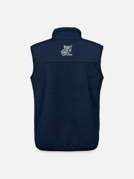 Chat Chat Bébé T-shirt Idée Cadeau - Veste sans manches sherpa unisexe Stanley/Stella - marine