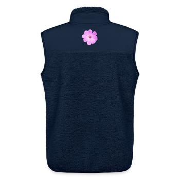 fleur - Veste sans manches sherpa unisexe Stanley/Stella - marine - Dos - AI Model Male 178 light (178cm)