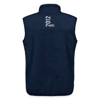 13 JAHRE 13. GEBURTSTAG LIMITED EDITION 2012 - Unisex Sherpaweste von Stanley/Stella - Navy - Hinten - AI Model Male 178 light (178cm)