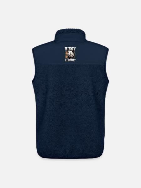 Funny Opossum - Unisex Sherpa Gilet by Stanley/Stella - navy